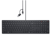 Dell | Keyboard współpracy | KB525C | Klawiatura | Przewodowa | Rosyjska (QWERTY) | Czarna | USB-C