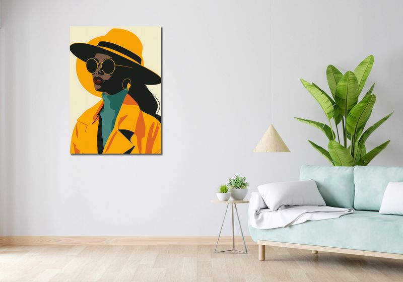 Obraz 70x100cm Żółta Stylowość zdjęcie 2