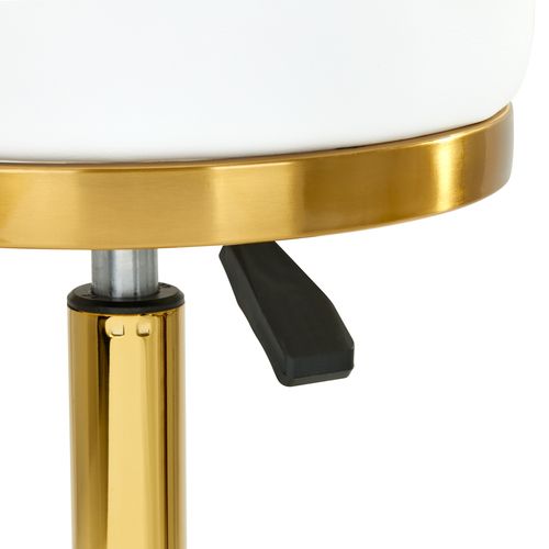 Taboret kosmetyczny Gold AM-830 Biały na Arena.pl