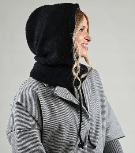 Balaclava czarna miekka Alpaka Czapka damska Kominiarka KAPTUR komin na Arena.pl