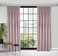 Zasłona gotowa na taśmie RIVA 140x270 Eurofirany różowa