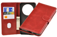 Etui portfel Wallet do Oppo Reno 12F czerwony