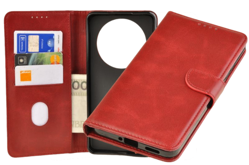 Etui portfel Wallet do Oppo Reno 12F czerwony na Arena.pl