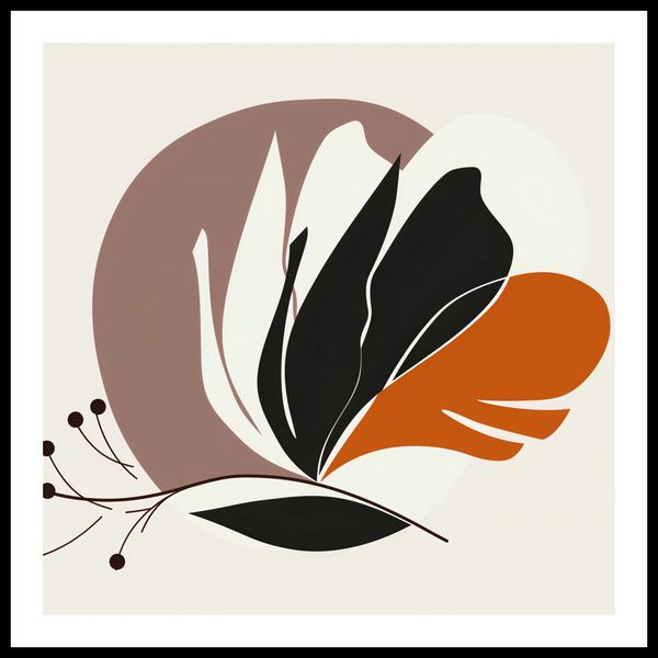 Plakat 80x80cm Elegancja Roślinna zdjęcie 3