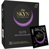 Prezerwatywy SKYN ELITE 36szt. Mega Cienkie Gładkie Miękkie Nielateksowe