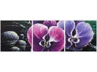 60 90CM OBRAZ 3 ELEM STORCZYK STAWEM ŚCIENNY DRUK PŁÓTNO