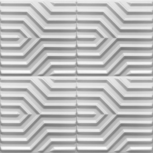 BIAŁE Panele ścienne , Piankowe Kasetony Sufitowe 3D ZIG ZAG na Arena.pl