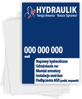 Ulotki A6 reklamowe firmowe 100szt wiele różnych wzorów hydraulik