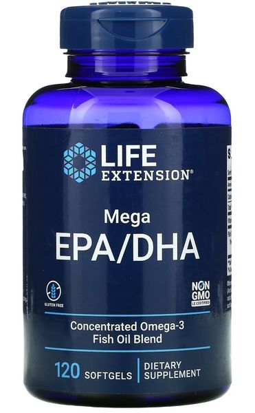 LIFE EXTENSION Mega EPA/DHA (120 kaps.) zdjęcie 1