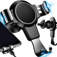 UCHWYT GRAWITACYJNY NA TELEFON NA KRATKĘ NAWIEWU MOCNY I STABILNY