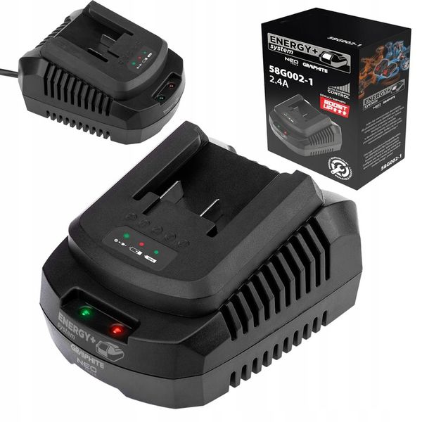 Ładowarka do Akumulatorów Baterii Energy+ Nowość - GRAPHITE NEO TOOLS zdjęcie 1