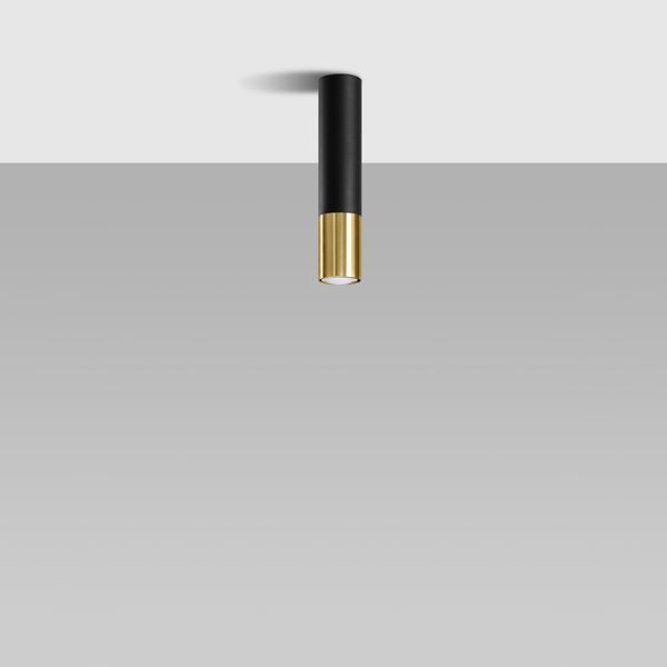 Plafon LOOPEZ czarny/złoty zdjęcie 2