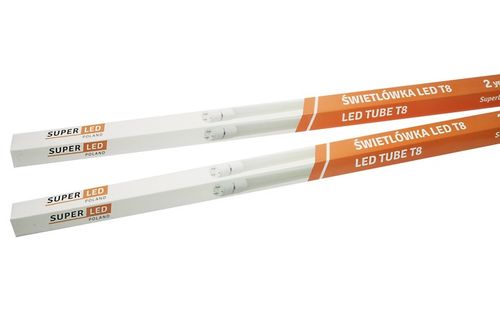 Oprawa hermetyczna T8 120cm + 2x Świetlówki LED 18W 120cm Biała na Arena.pl