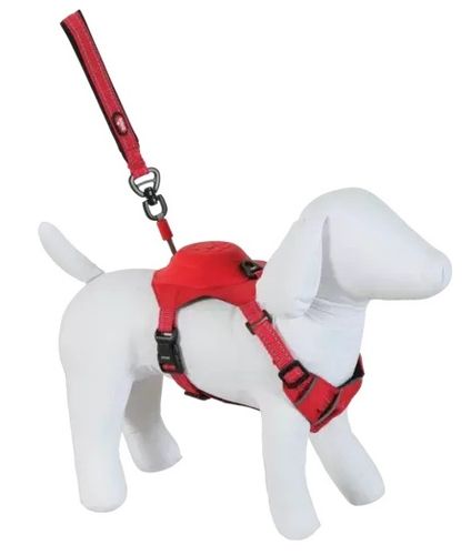 Szelki dla psa z wbudowaną smyczą automatyczną Zolux Easyride L czerwone na Arena.pl