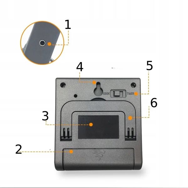 TERMOMETR DO WĘDZARNI Pieczenia GRILLA SONDA TIMER zdjęcie 10