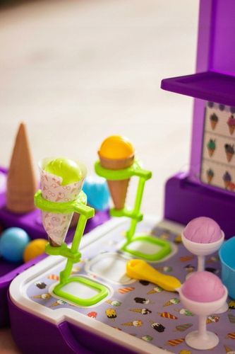 SKLEP LODZIARNIA 3w1 KUCHNIA WALIZKA LODY ZESTAW CUKIERNIA SŁODKOŚCI WOOPIE na Arena.pl