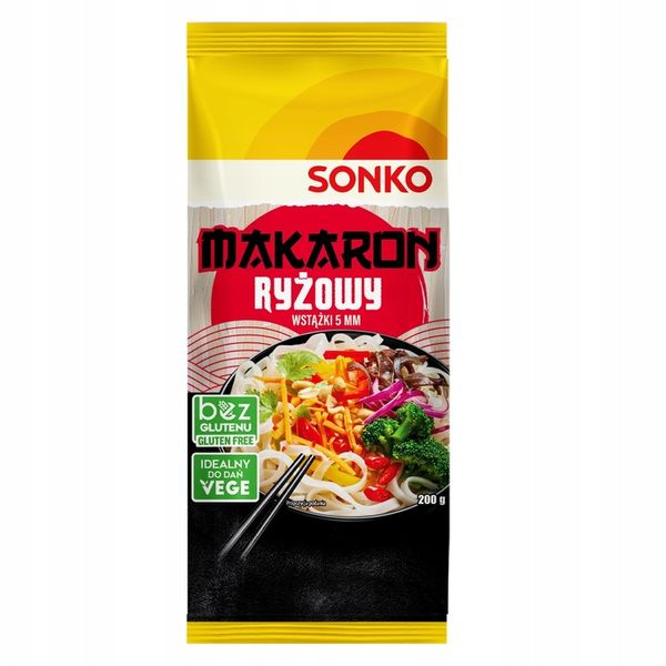 Sonko Makaron ryżowy 5mm 200 g zdjęcie 1