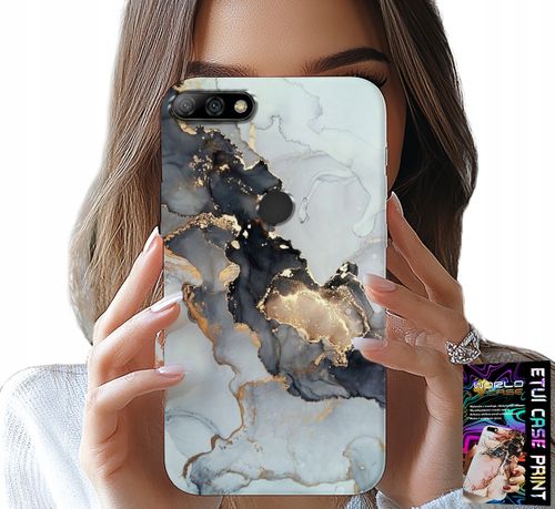 ETUI DO HUAWEI Y7 2018 - ELEGANCKI MARMUREK MODNE KOBIECE WZORY na Arena.pl