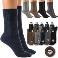 SKARPETY męskie KASZMIROWE Skarpetki SPORTOWE GRUBE CIEPŁE TERMICZNE