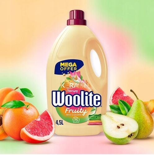 woolite fruity do kolorów z keratyną 4,5l/75 prań na Arena.pl