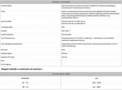 Rolki regulowane TEMPISH Coctail Mate na Arena.pl