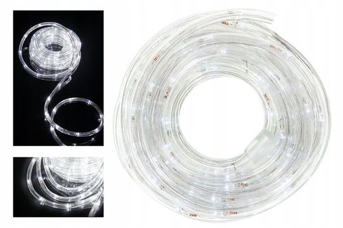 WĄŻ ŚWIETLNY 480 LED LAMPKI CHOINKOWE GIRLANDA 20 M BIAŁY ZIMNY zew / wew na Arena.pl
