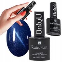 hybrydowy lakier do paznokci z połyskiem uv onlyu 7,3ml metaliczny granat