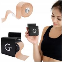 TEJPY KINESIOTAPING TAŚMA PLASTRY GOLD TAPE BEŻOWY 5CMX5M