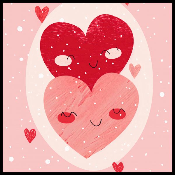 Plakat 60x60cm Ciepło Serca zdjęcie 2