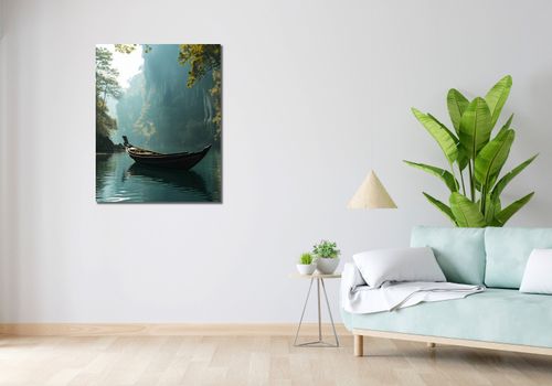 Obraz 70x90cm Samotność na Tafli na Arena.pl