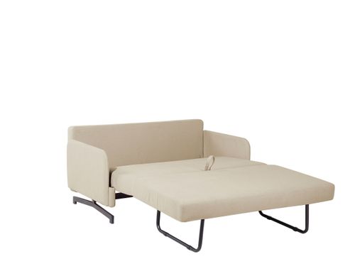 Sofa rozkładana beżowa BELFAST na Arena.pl