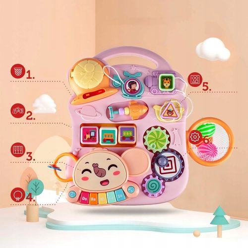 CHODZIK PCHACZ 5W1 KOSZYKÓWKA PANEL STOLIK EDUKACYJNY INTERAKTYWNY DZIECKA na Arena.pl