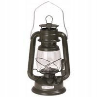 Lampa naftowa z uchwytem 28 cm Mil-Tec turystyczna retro klasyk olive green