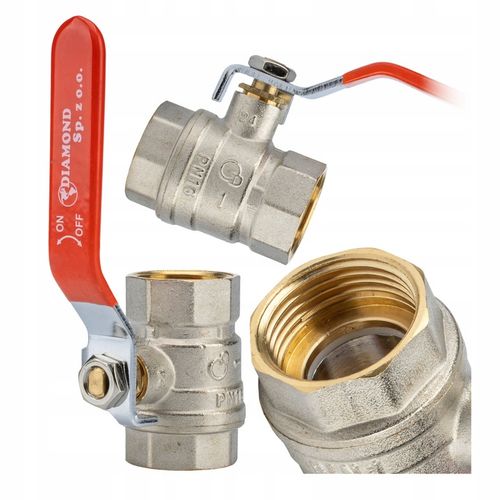 ZAWÓR KULOWY KUREK Ø 1'' CAL WW DN25 DŁAWIK RĄCZKA MOSIĘŻNY SOLIDNY na Arena.pl