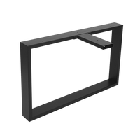 Stelaż do stolika kawowego loft, Stal, czarny mat, H 43 cm, 1 szt