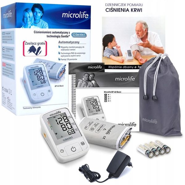 Microlife Ciśnieniomierz Automatyczny BP A2 Basic dzienniczek + zdjęcie 2