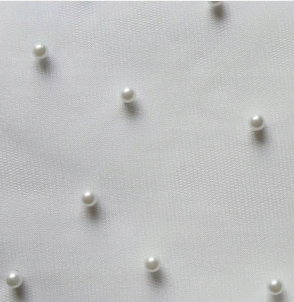 Welon ślubny Wieczor Panieński perelki krótki zdjęcie 6