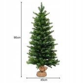 Sztuczna mała choinka 90 cm z lampkami LED