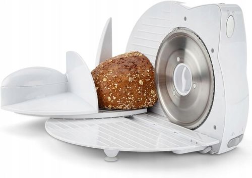 Mała KRAJALNICA do Chleba Wędlin Sera Składana ELEKTRYCZNA BIAŁA MOCNA na Arena.pl