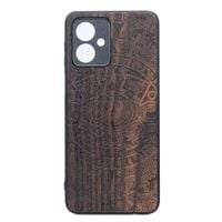 Drewniane Etui Bewood do Motorola G54 5G KALENDARZ AZTECKI ZIRICOTE