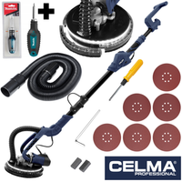 Szlifierka do gipsu CELMA Pro PRBt 225LEO LED 3LAT GW! + wkrętak MAKITA