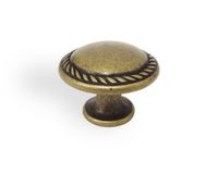 Gałka 24223Z030 Bosetti Marella Rozstaw w mm - 0 - (1 wkręt), Kolor pokrycia - Stare złoto patynowane