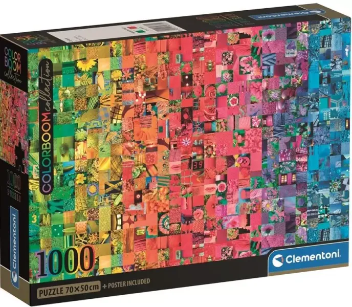 Puzzle 1000 elementów. Kolorowe kwadraty zdjęcie 1