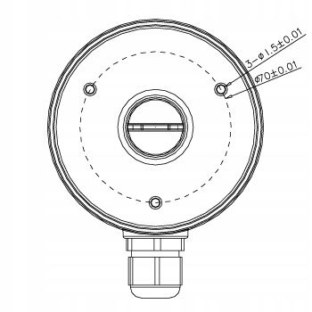 Puszka HIKVISION uchwyt DS-1280ZJ-XS BLACK czarna adapter do montażu kamer na Arena.pl