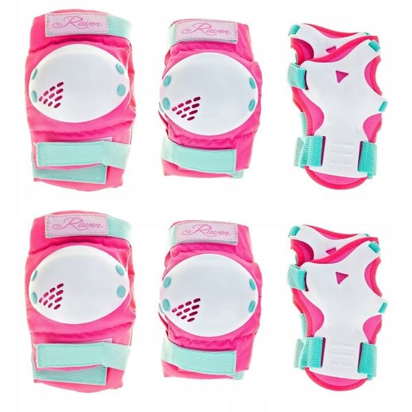 Ochraniacze RAVEN Verba Mint/Pink S zdjęcie 1