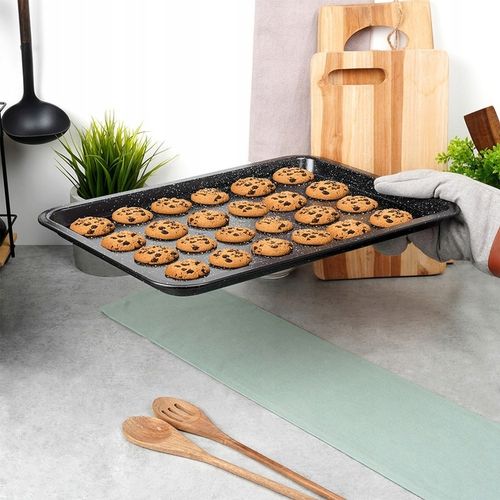 Forma GRANITOWA blacha do pieczenia ciastek warzyw piekarnika 46,5x32,5x2,5 na Arena.pl