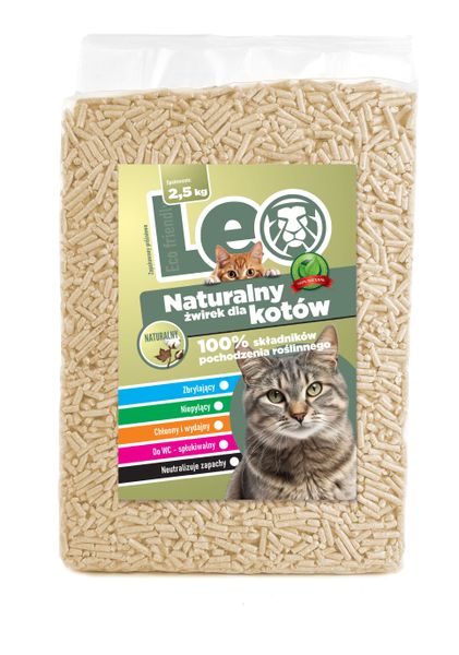 Żwirek dla kota Leo - naturalny zdjęcie 1