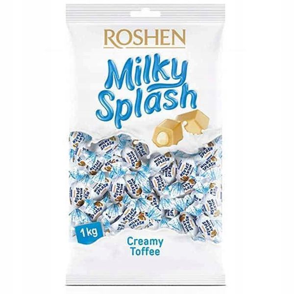 CUKIERKI MILKY SPLASH TOFFI ROSHEN 1 kg zdjęcie 9