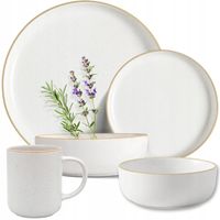 2 x KOMPLET PORCELANA ZESTAW SERWIS OBIADOWY TALERZE 32el 6 OSÓB WZÓR ARTEN