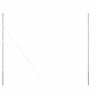 Słupki ogrodzeniowe 2 pcs Srebrny 210 cm